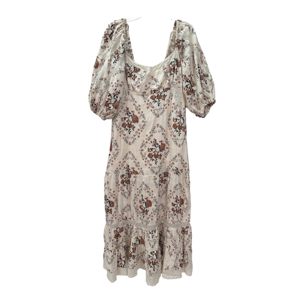 Free People Cream Floral Maxi Dress EUC - Picture 6 of 16